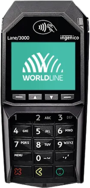 Worldline Lane 3000 customer-facing PIN pad